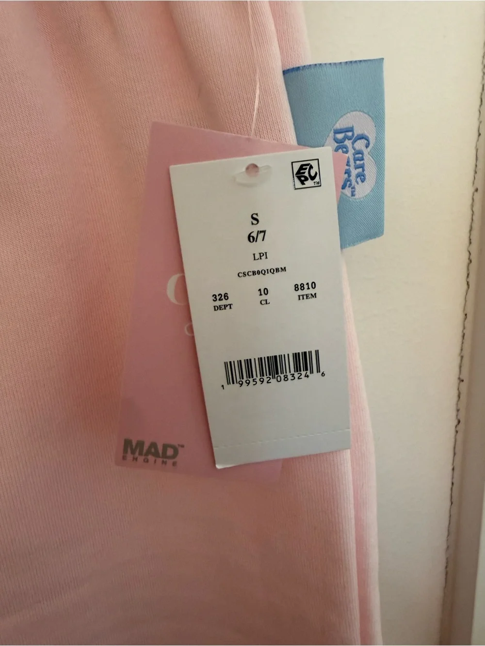Care Bears Pink Pajama Bottoms with Colorful Character Print